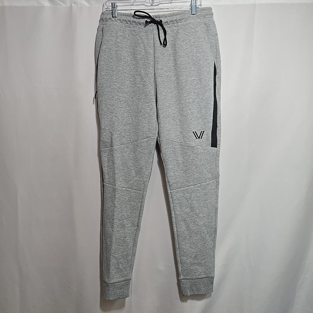 Peak Velocity Pants Mens Size Large Gray Sweat Pant Joggers Cotton Workout